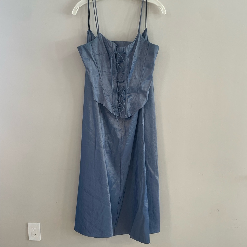 Women’s two piece corset & a-line skirt size L